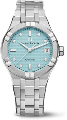 Часы Maurice Lacroix AIKON Automatic Limited Summer Edition 35mm AI6006-SS00F-451-C + ремешок 431234 фото