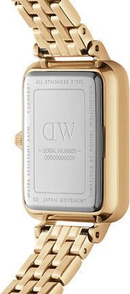 Годинник Daniel Wellington Quadro Roman Numerals 5-link Gold DW00100688 375828 фото