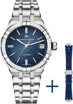 Годинник Maurice Lacroix Aikon Automatic 39mm AI6007-SS002-430-2 + ремінець 431045 фото