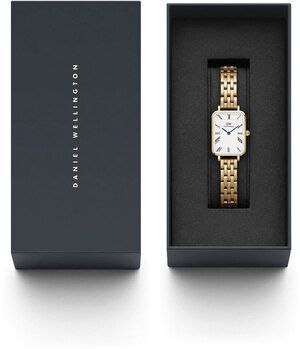 Годинник Daniel Wellington Quadro Roman Numerals 5-link Gold DW00100688 375828 фото