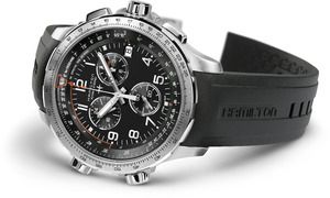 Часы Hamilton Khaki Aviation X-Wind GMT Chrono Quartz H77912335 580056 фото