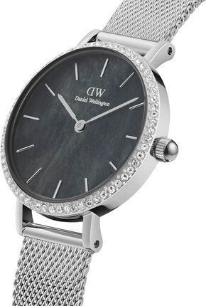 Часы Daniel Wellington Petite Lumine Bezel Sterling Black MOP DW00100661 375801 фото