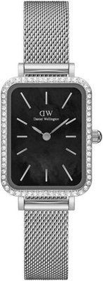 Годинник Daniel Wellington Quadro Lumine Bezel Sterling Black MOP DW00100667 375804 фото