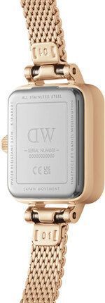 Годинник Daniel Wellington Quadro Mini Melrose Rose Gold Onyx DW00100647 375782 фото