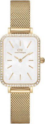 Годинник Daniel Wellington Quadro Lumine Bezel Evergold MOP DW00100668 375810 фото