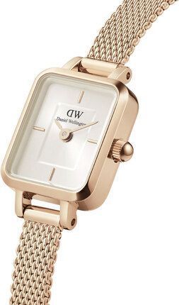 Часы Daniel Wellington Quadro Mini Melrose Rose Gold Champagne DW00100651 375811 фото