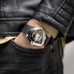 Годинник Hamilton Ventura XXL Skeleton Auto H24625330 580483 фото