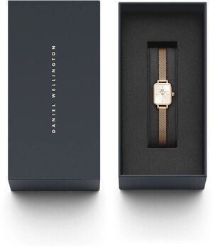 Часы Daniel Wellington Quadro Mini Melrose Rose Gold Champagne DW00100651 375811 фото