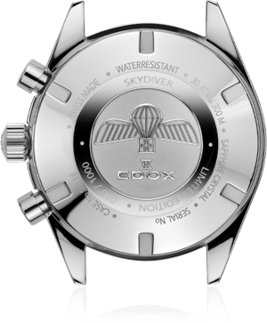 Годинник Edox SkyDiver Chronograph 10116 3 BUIDN + ремінець 310846 фото