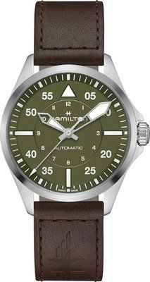 Годинник Hamilton Khaki Aviation Pilot Auto 39mm H76305560 580684 фото