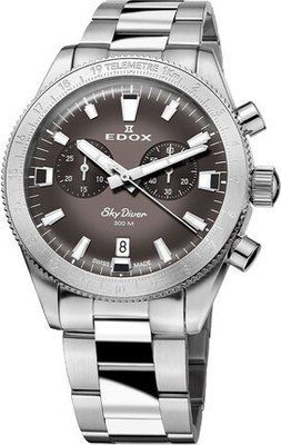Годинник Edox SkyDiver Chronograph 10116 3 GRIDN + ремінець 310847 фото