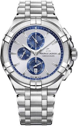 Часы Maurice Lacroix Aikon Quartz Chronograph 44mm AI1018-SS002-131-1 430716 фото