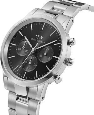 Часы Daniel Wellington Iconic Chronograph Link Onyx S DW00100645 375794 фото