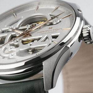 Годинник Hamilton Jazzmaster Skeleton Auto H42535810 580607 фото