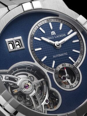 Часы Maurice Lacroix Aikon Master Grand Date AI6118-SS00E-430-C + ремешок 431022 фото
