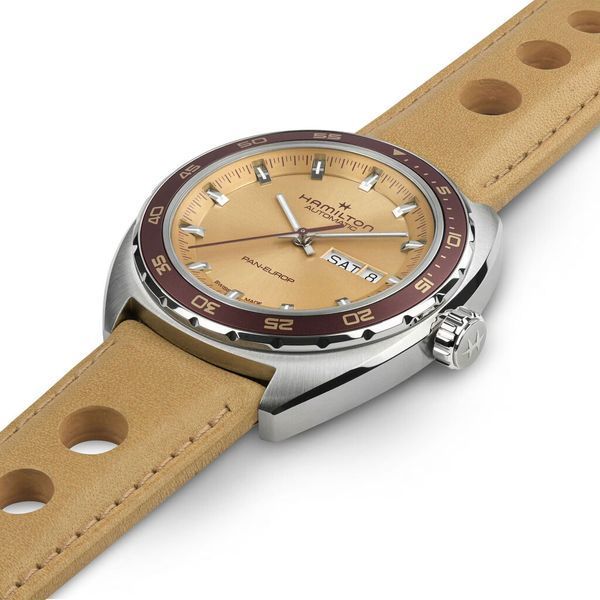 Часы Hamilton American Classic Pan Europ Day Date Auto H35435820 + ремешок 580555 фото