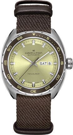 Годинник Hamilton American Classic Pan Europ Day Date Auto H35445860 + ремінець 580556 фото