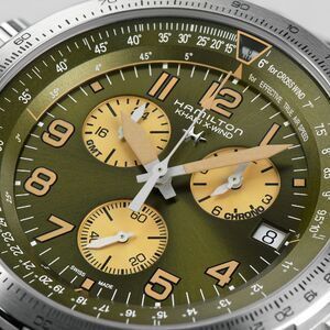 Годинник Hamilton Khaki Aviation X-Wind GMT Chrono Quartz H77932560 580527 фото