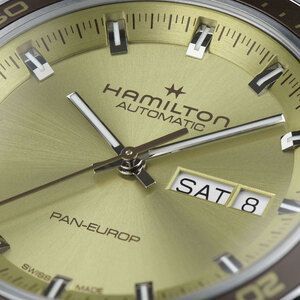 Годинник Hamilton American Classic Pan Europ Day Date Auto H35445860 + ремінець 580556 фото