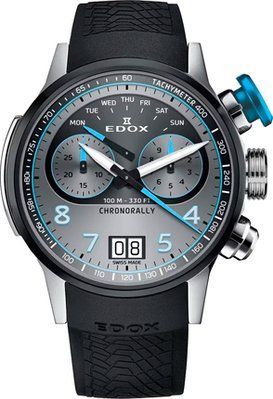 Годинник Edox Chronorally Chronograph 45 38003 TINBU GNBU 311029 фото