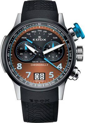Годинник Edox Chronorally Chronograph 45 38003 TINBU BRNBU 311050 фото